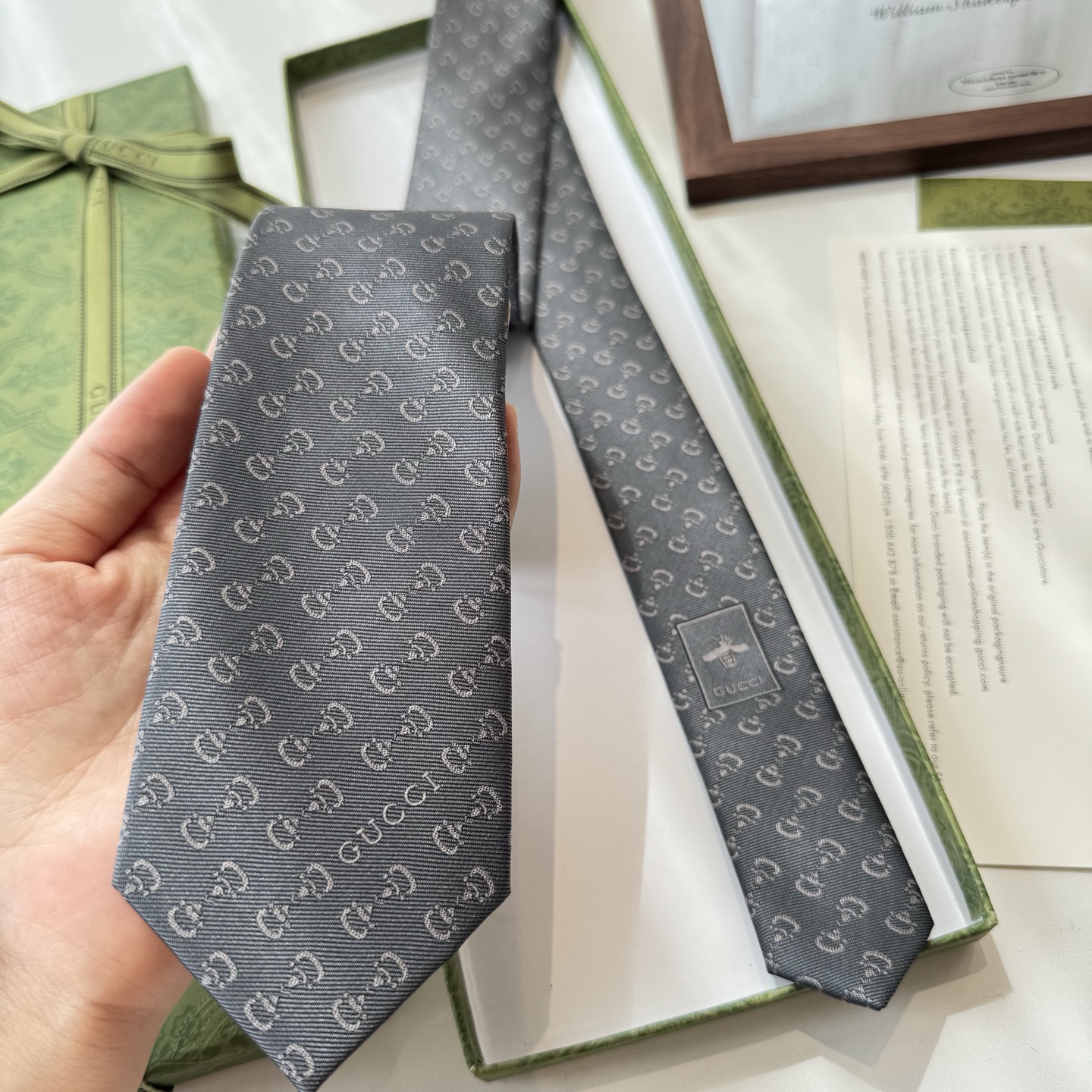 特价特 G家专柜新款【GG标识领带】男士领带👔👔，稀有采用经典小G LOGO提花展现精湛手工与时尚优雅的