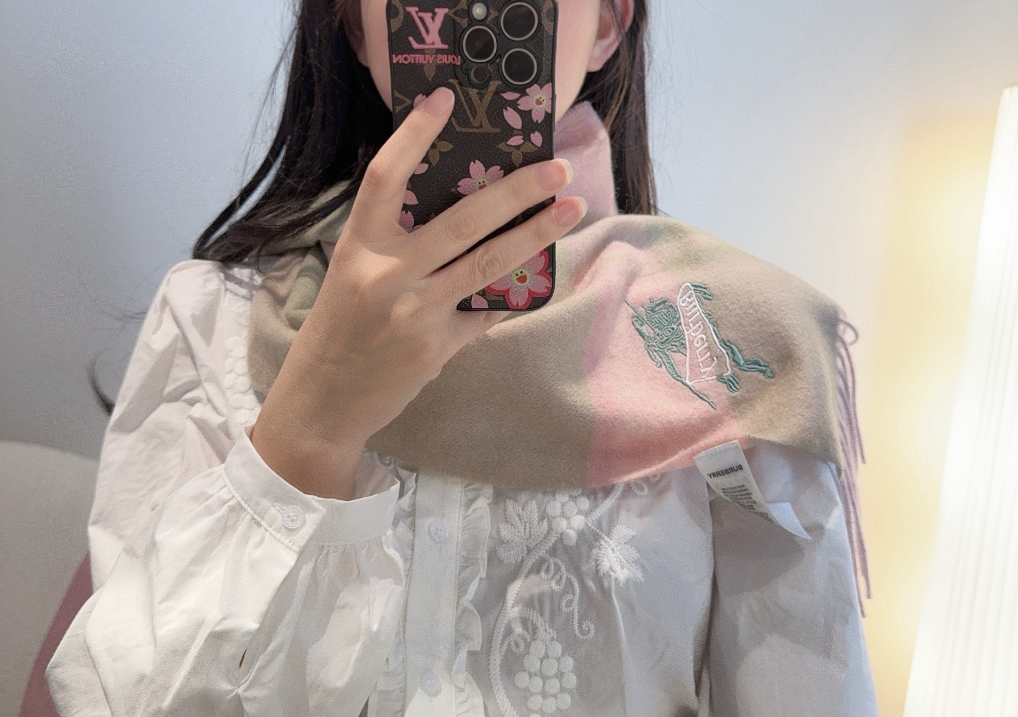 ✨✨Burberry · 巴宝莉双面围巾❗好看的要疯掉了，太有型太有魅力了❗❗非常斯文时尚的秋冬单品！真