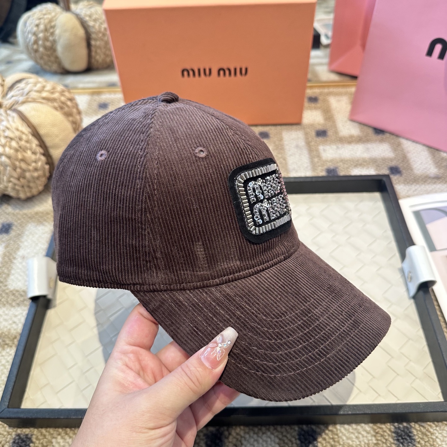 谬谬miumiu 原单 新款棒球帽，正品开模订制，原版做工细致质量超赞！