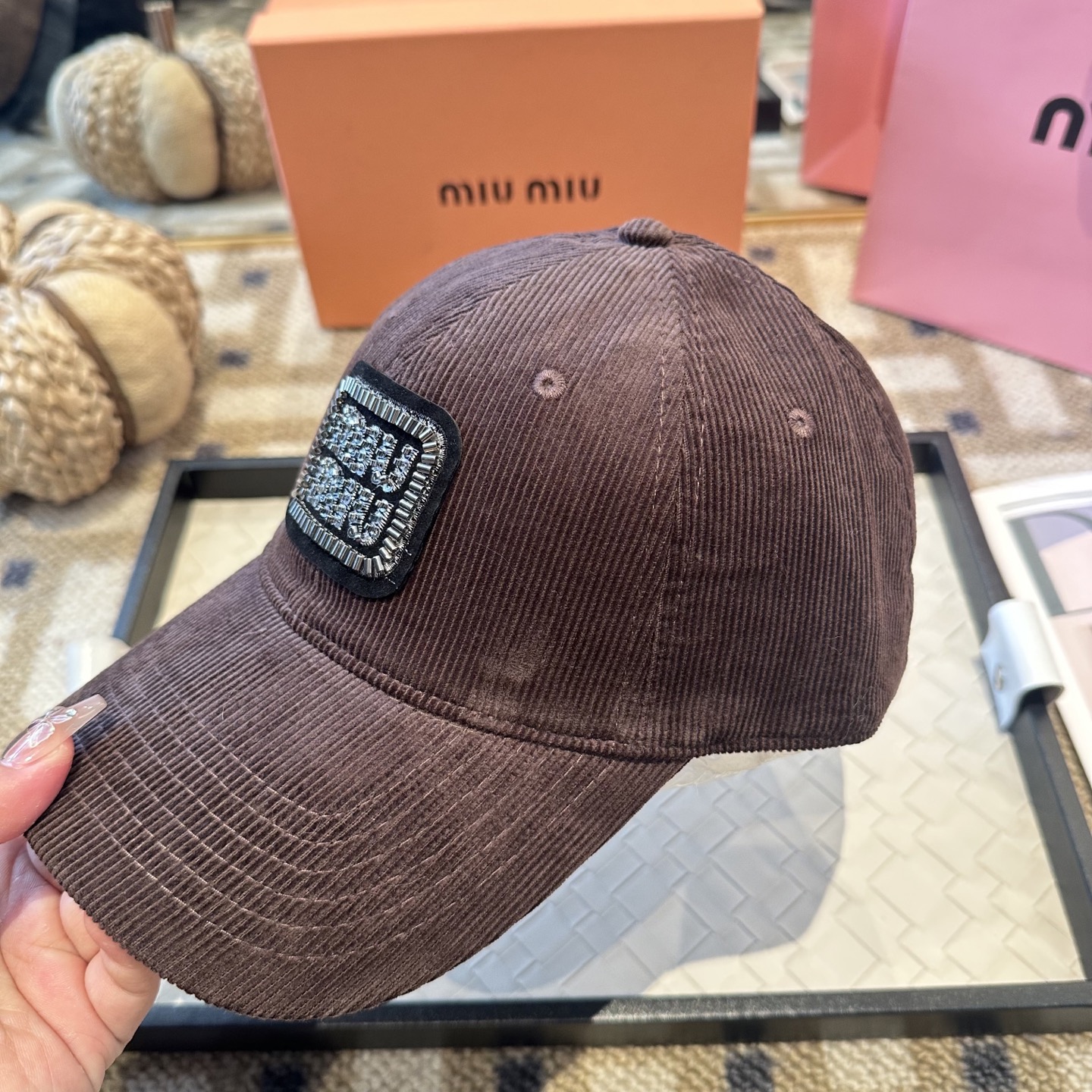 谬谬miumiu 原单 新款棒球帽，正品开模订制，原版做工细致质量超赞！
