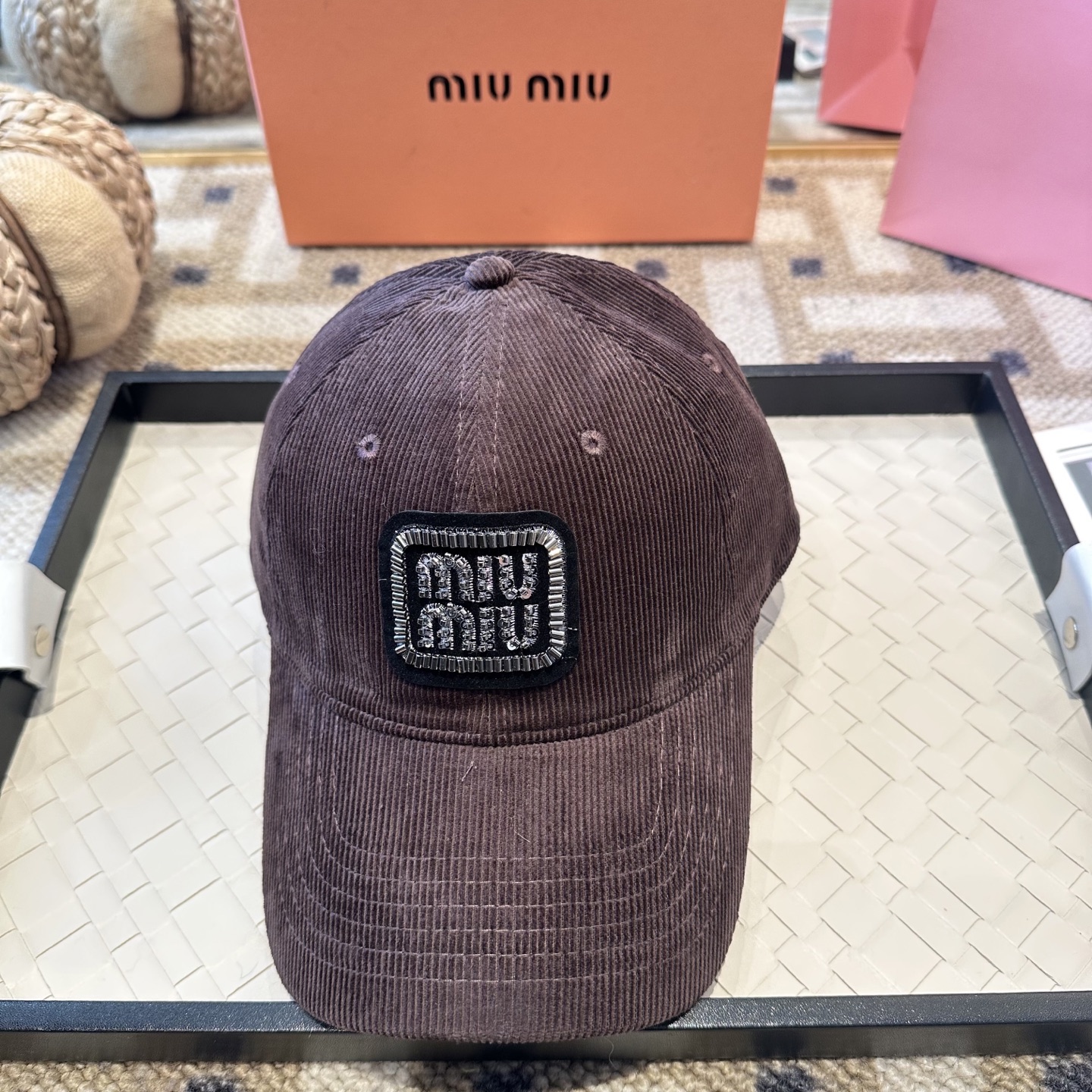 谬谬miumiu 原单 新款棒球帽，正品开模订制，原版做工细致质量超赞！