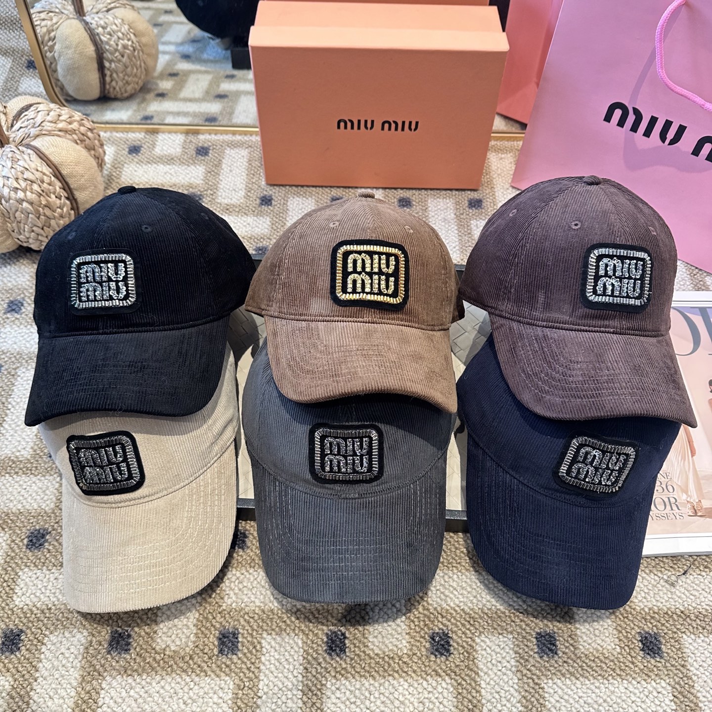 谬谬miumiu 原单 新款棒球帽，正品开模订制，原版做工细致质量超赞！