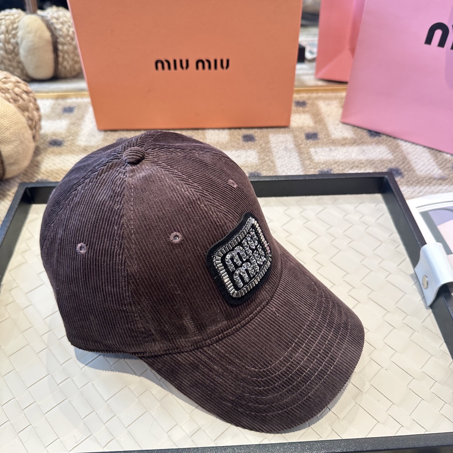 谬谬miumiu 原单 新款棒球帽，正品开模订制，原版做工细致质量超赞！