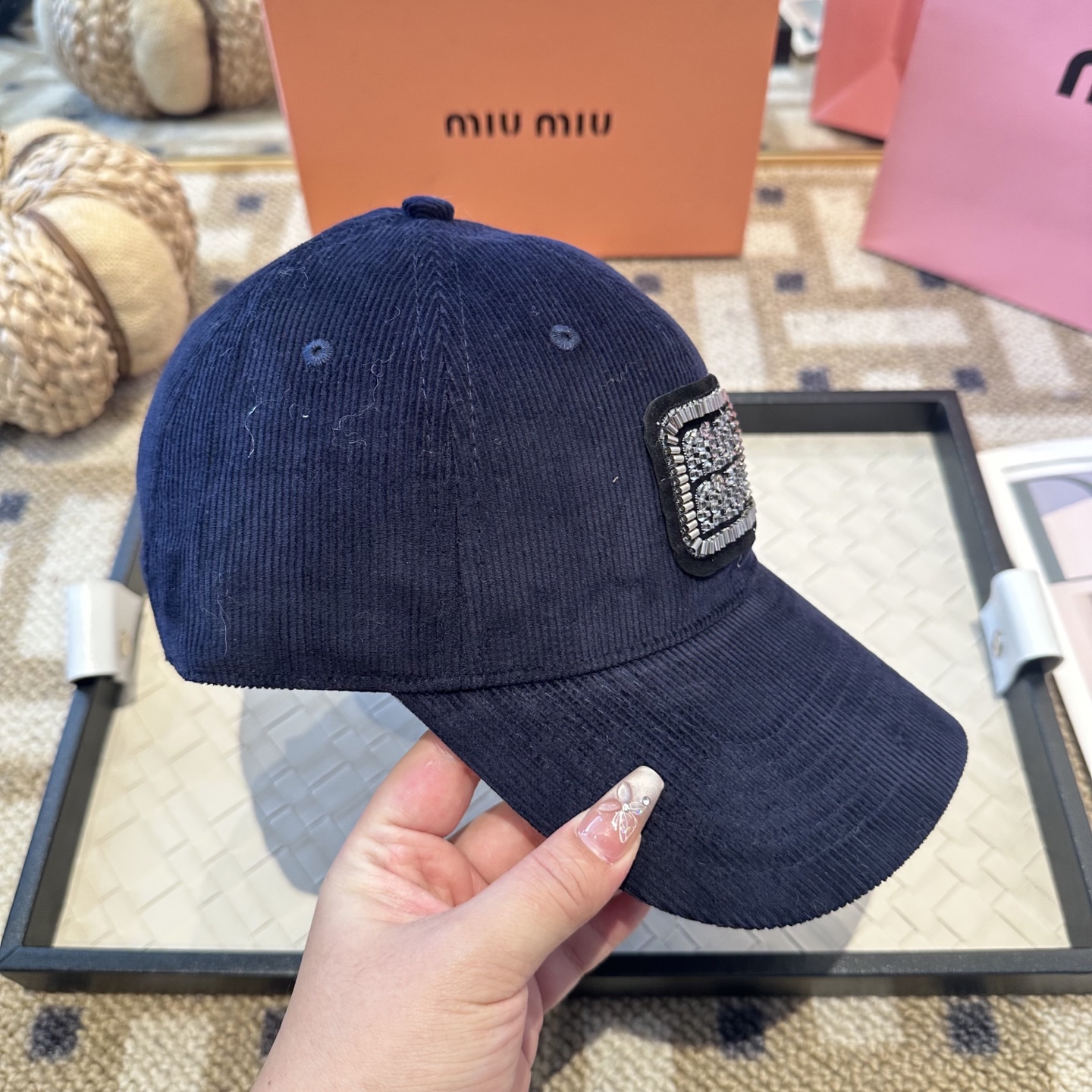 谬谬miumiu 原单 新款棒球帽，正品开模订制，原版做工细致质量超赞！