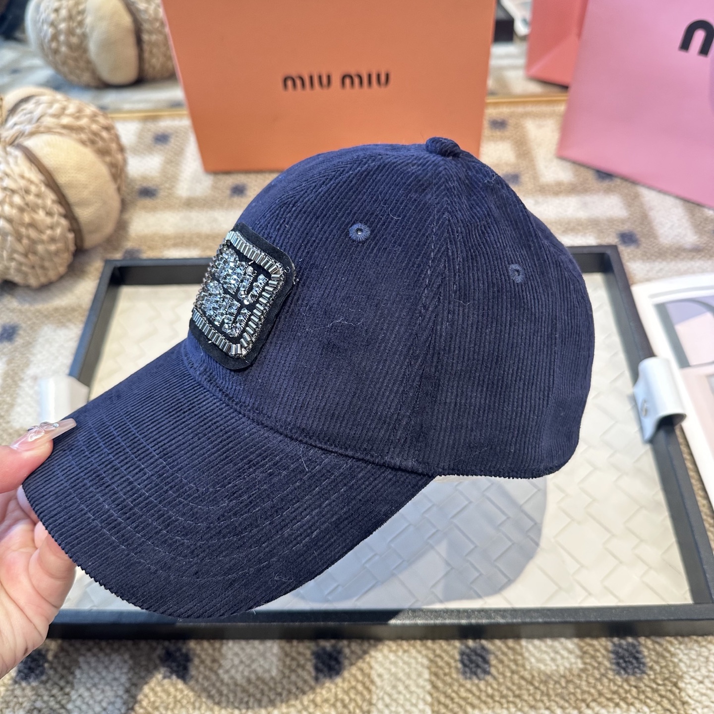 谬谬miumiu 原单 新款棒球帽，正品开模订制，原版做工细致质量超赞！