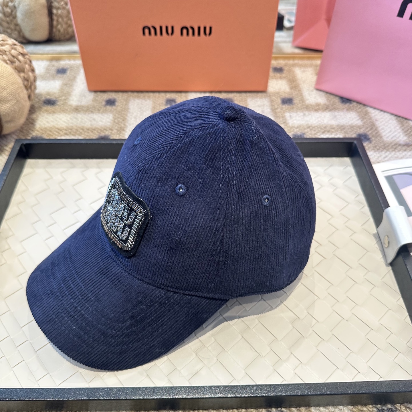 谬谬miumiu 原单 新款棒球帽，正品开模订制，原版做工细致质量超赞！
