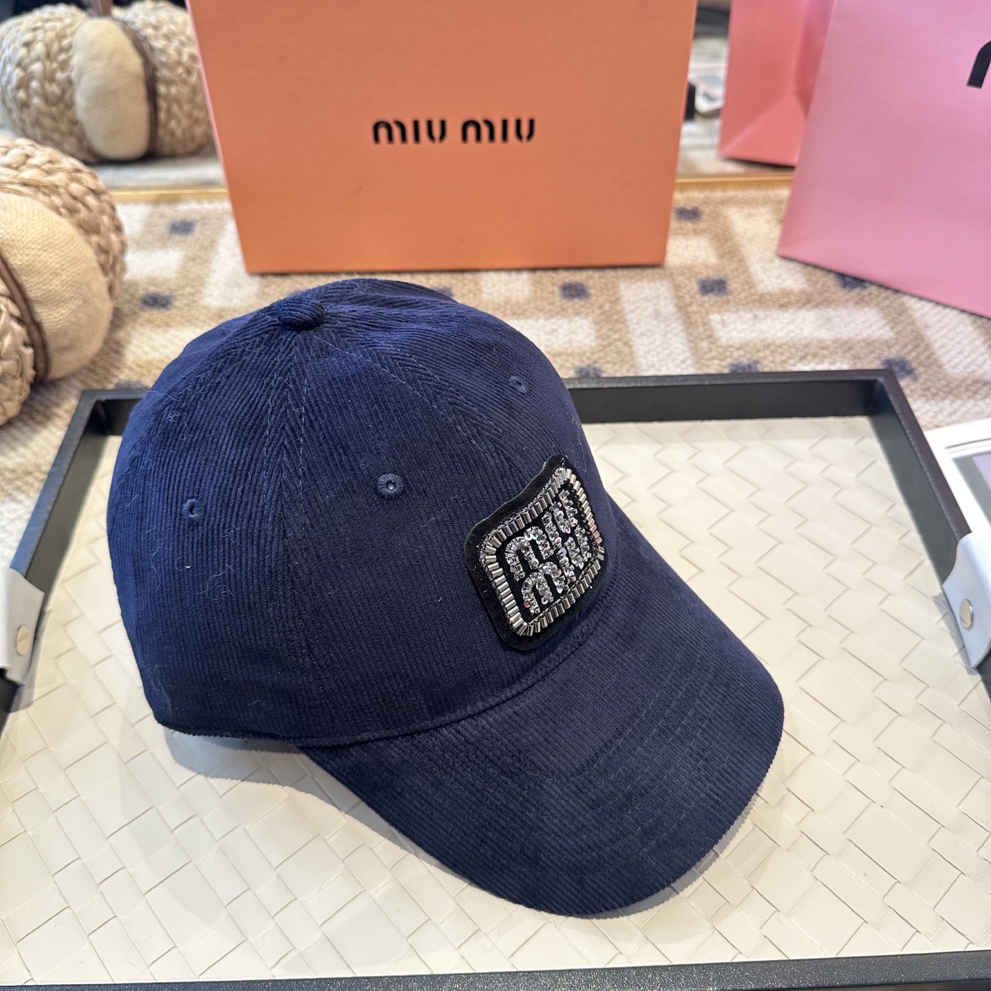 谬谬miumiu 原单 新款棒球帽，正品开模订制，原版做工细致质量超赞！
