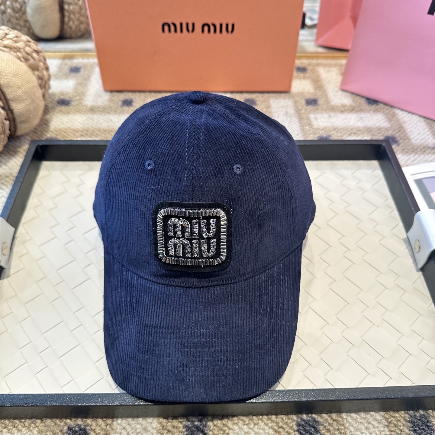 谬谬miumiu 原单 新款棒球帽，正品开模订制，原版做工细致质量超赞！