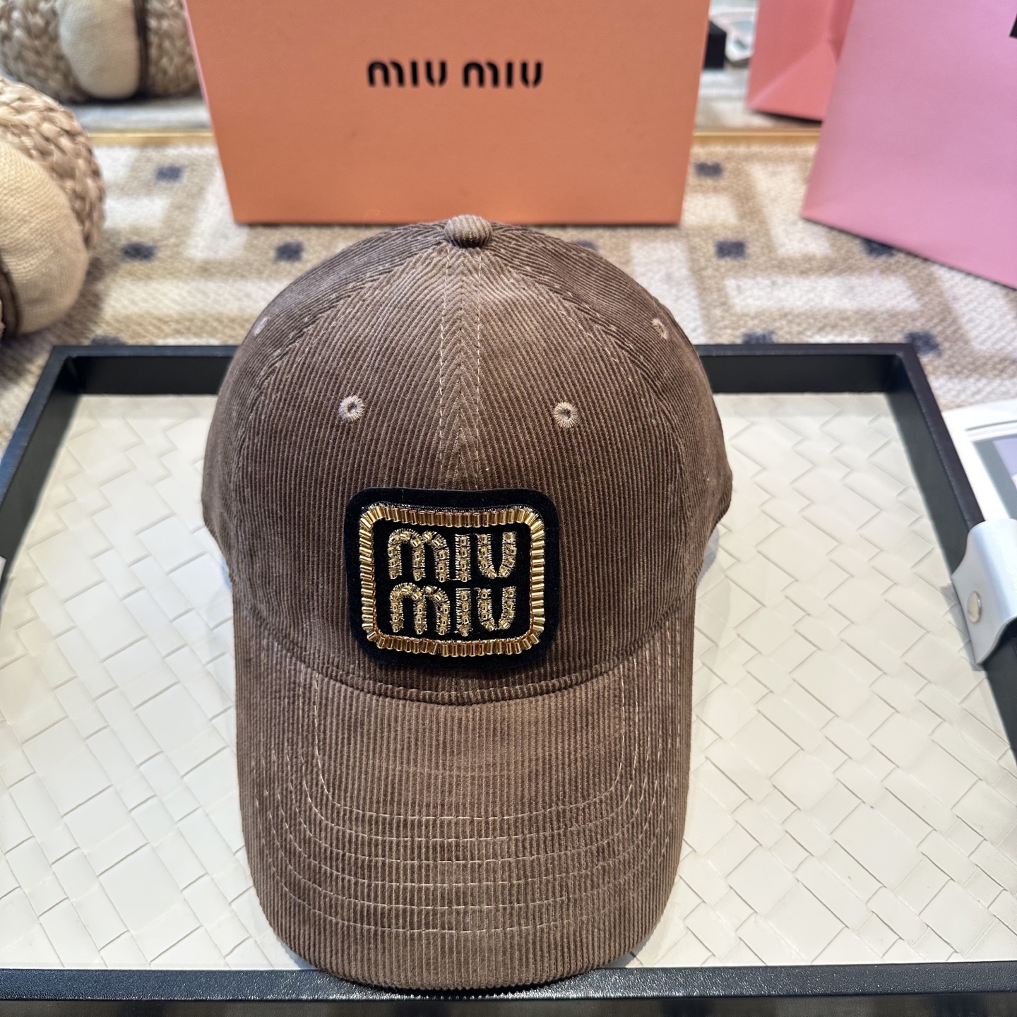 谬谬miumiu 原单 新款棒球帽，正品开模订制，原版做工细致质量超赞！
