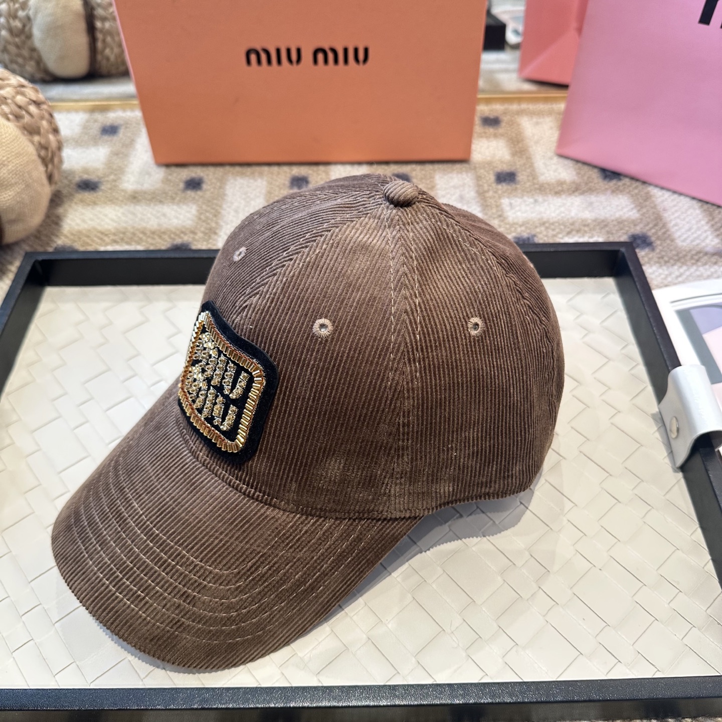 谬谬miumiu 原单 新款棒球帽，正品开模订制，原版做工细致质量超赞！