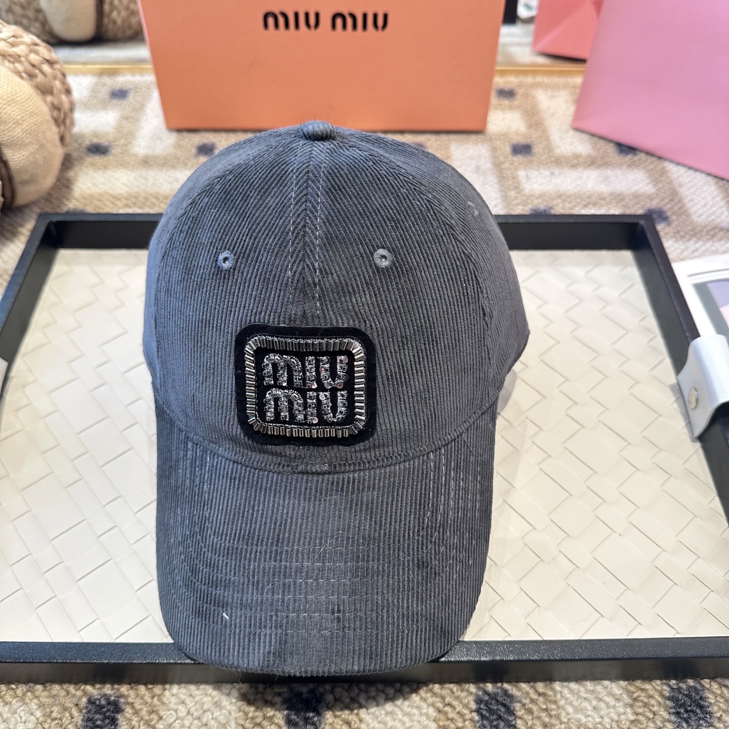 谬谬miumiu 原单 新款棒球帽，正品开模订制，原版做工细致质量超赞！