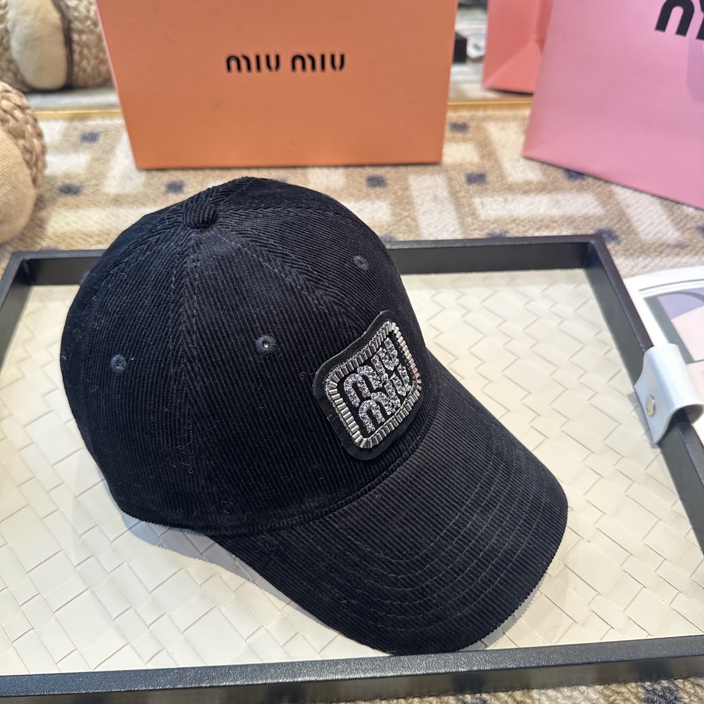 谬谬miumiu 原单 新款棒球帽，正品开模订制，原版做工细致质量超赞！