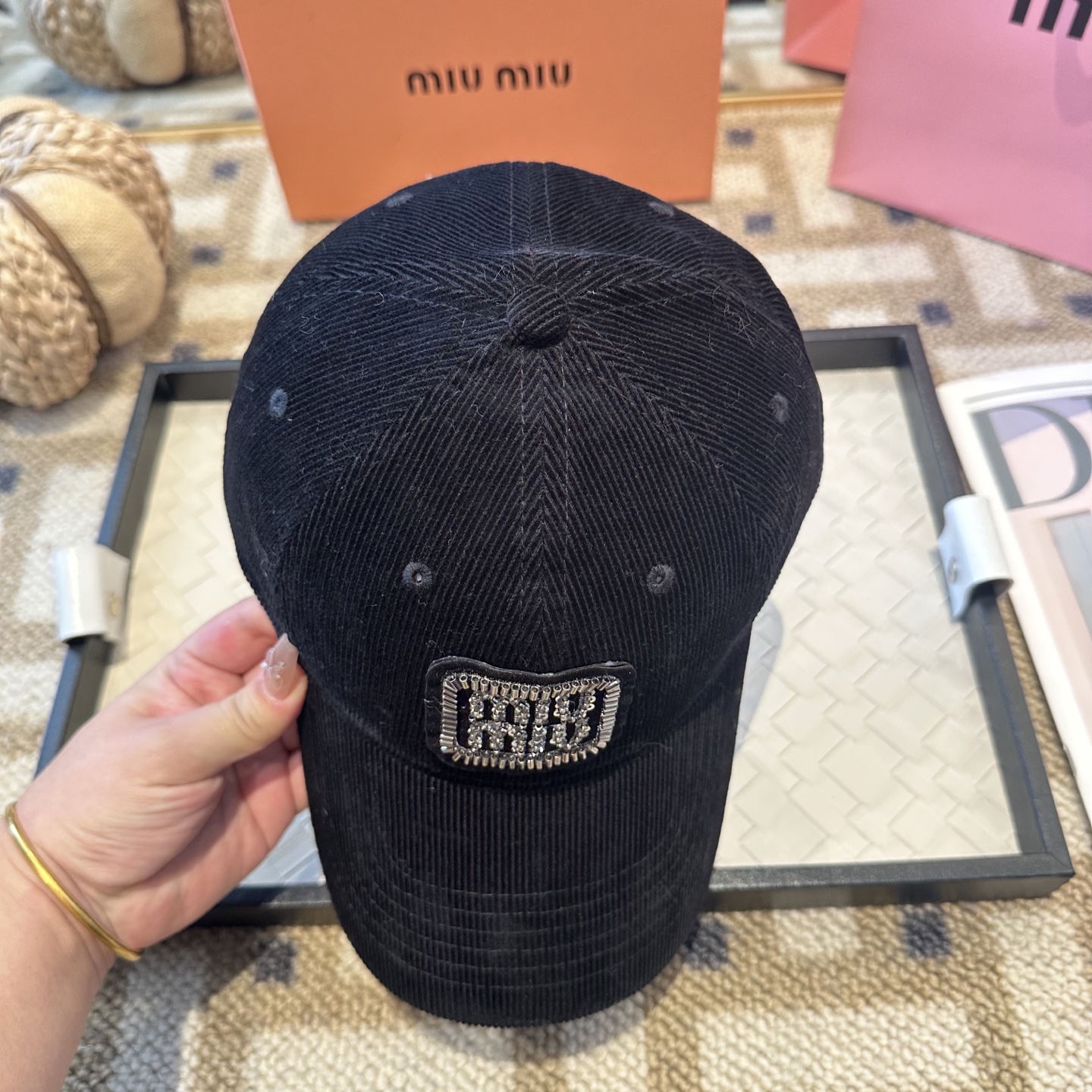 谬谬miumiu 原单 新款棒球帽，正品开模订制，原版做工细致质量超赞！