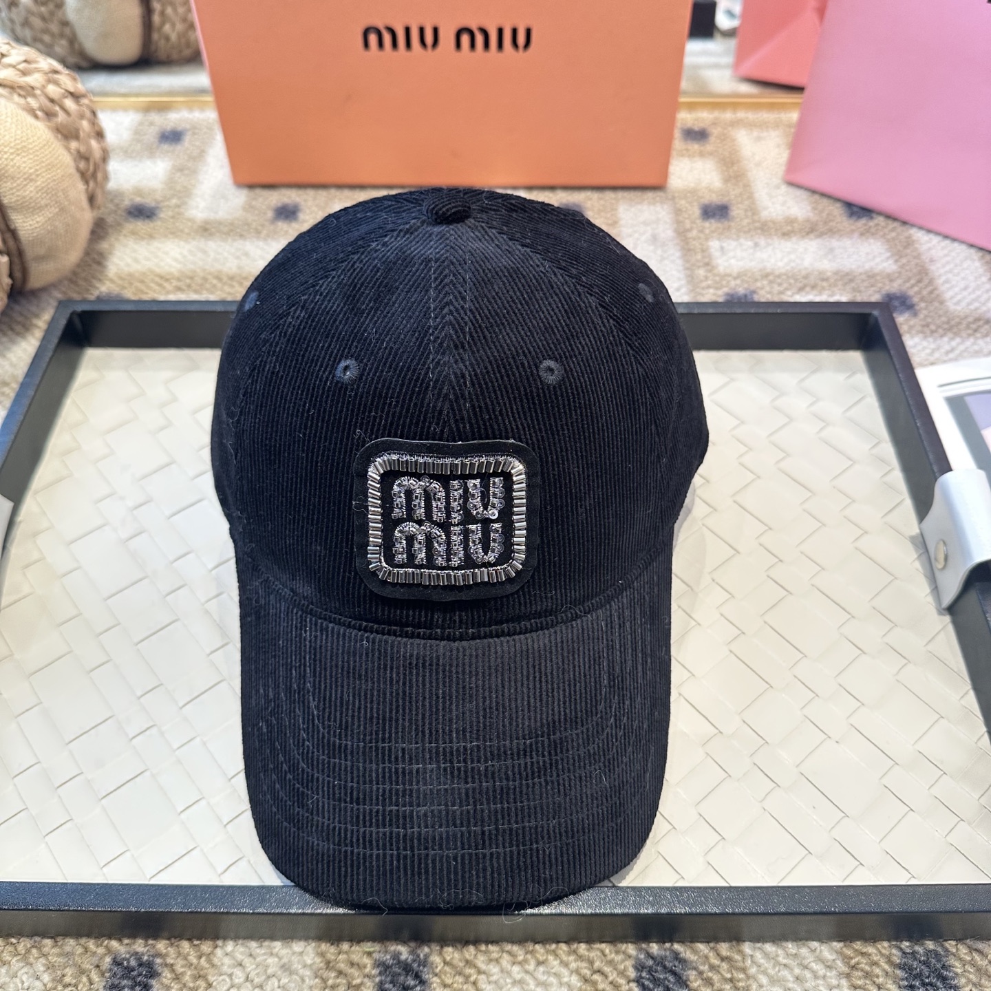 谬谬miumiu 原单 新款棒球帽，正品开模订制，原版做工细致质量超赞！