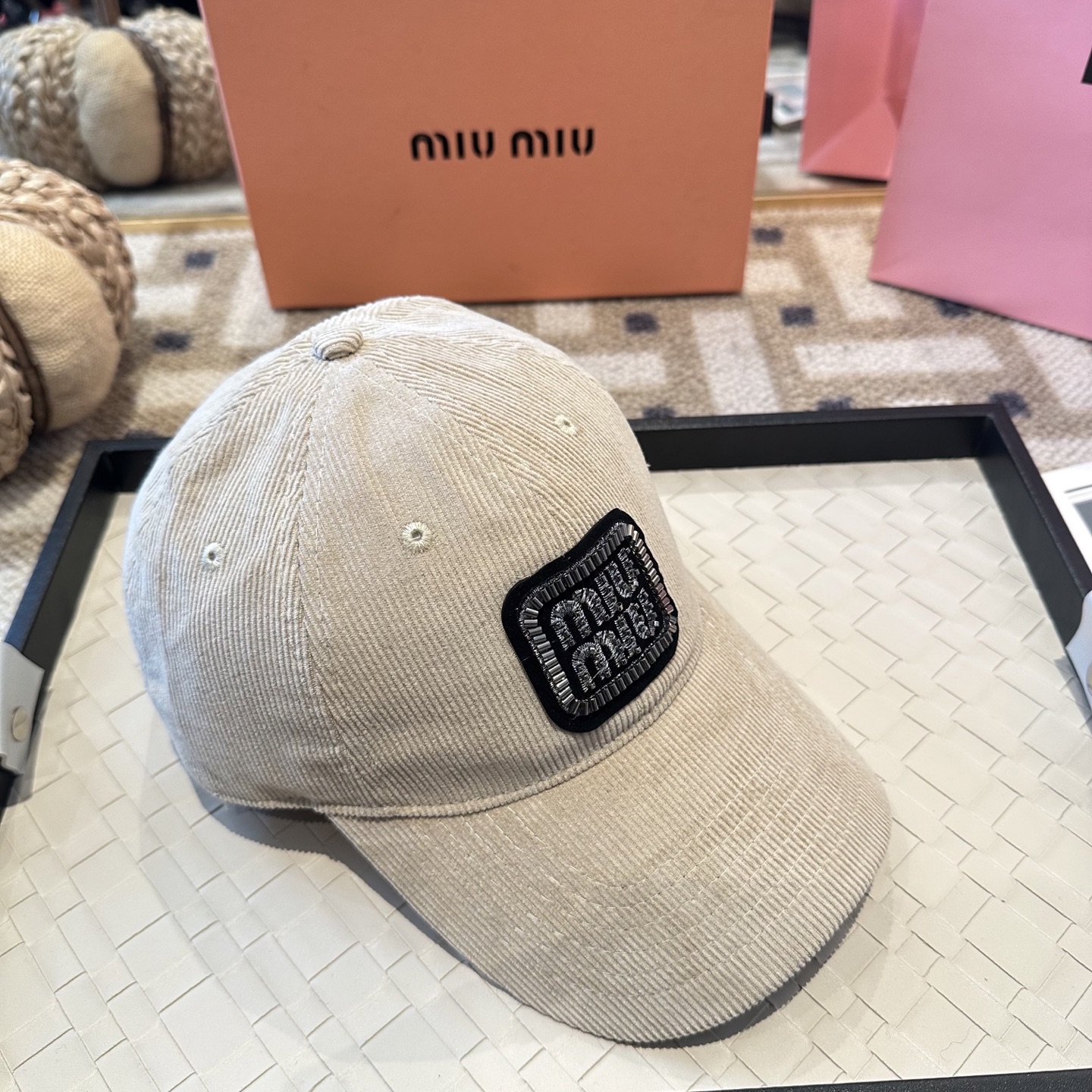 谬谬miumiu 原单 新款棒球帽，正品开模订制，原版做工细致质量超赞！