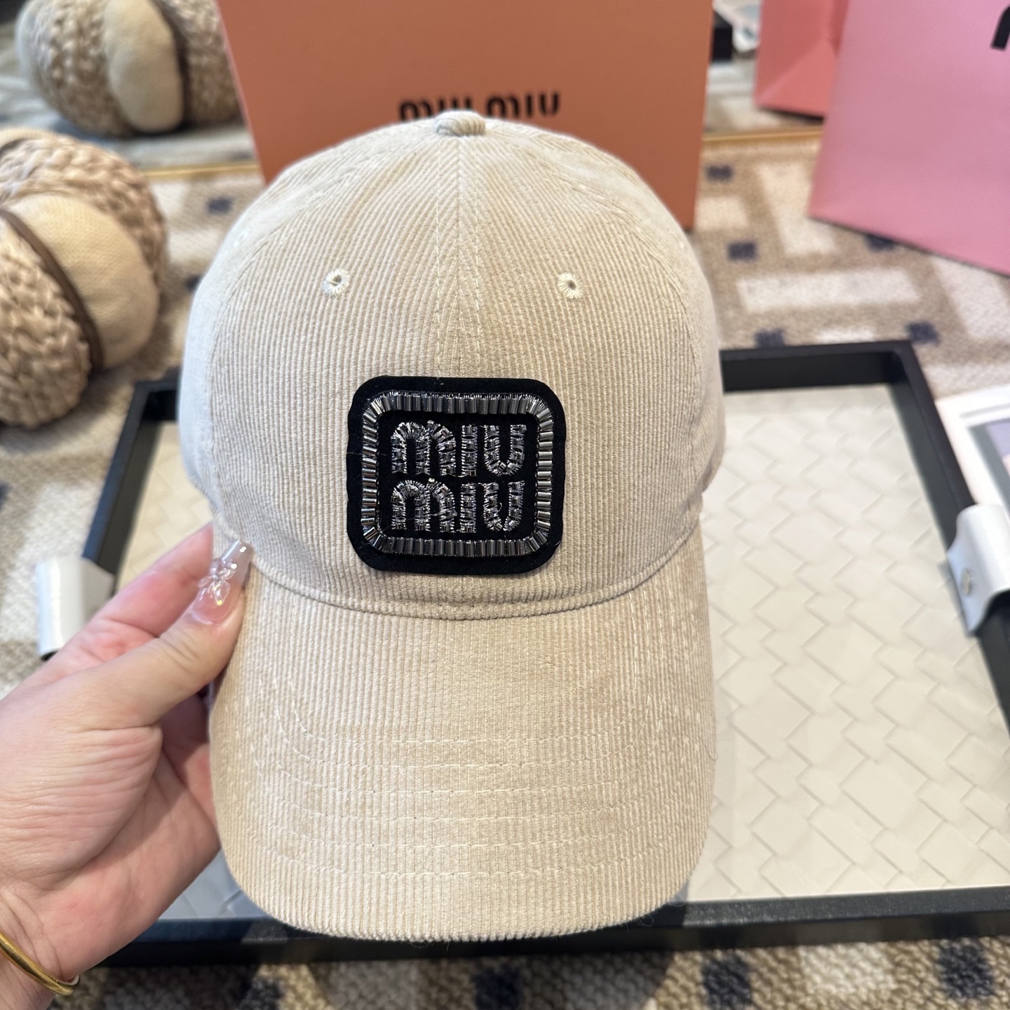 谬谬miumiu 原单 新款棒球帽，正品开模订制，原版做工细致质量超赞！