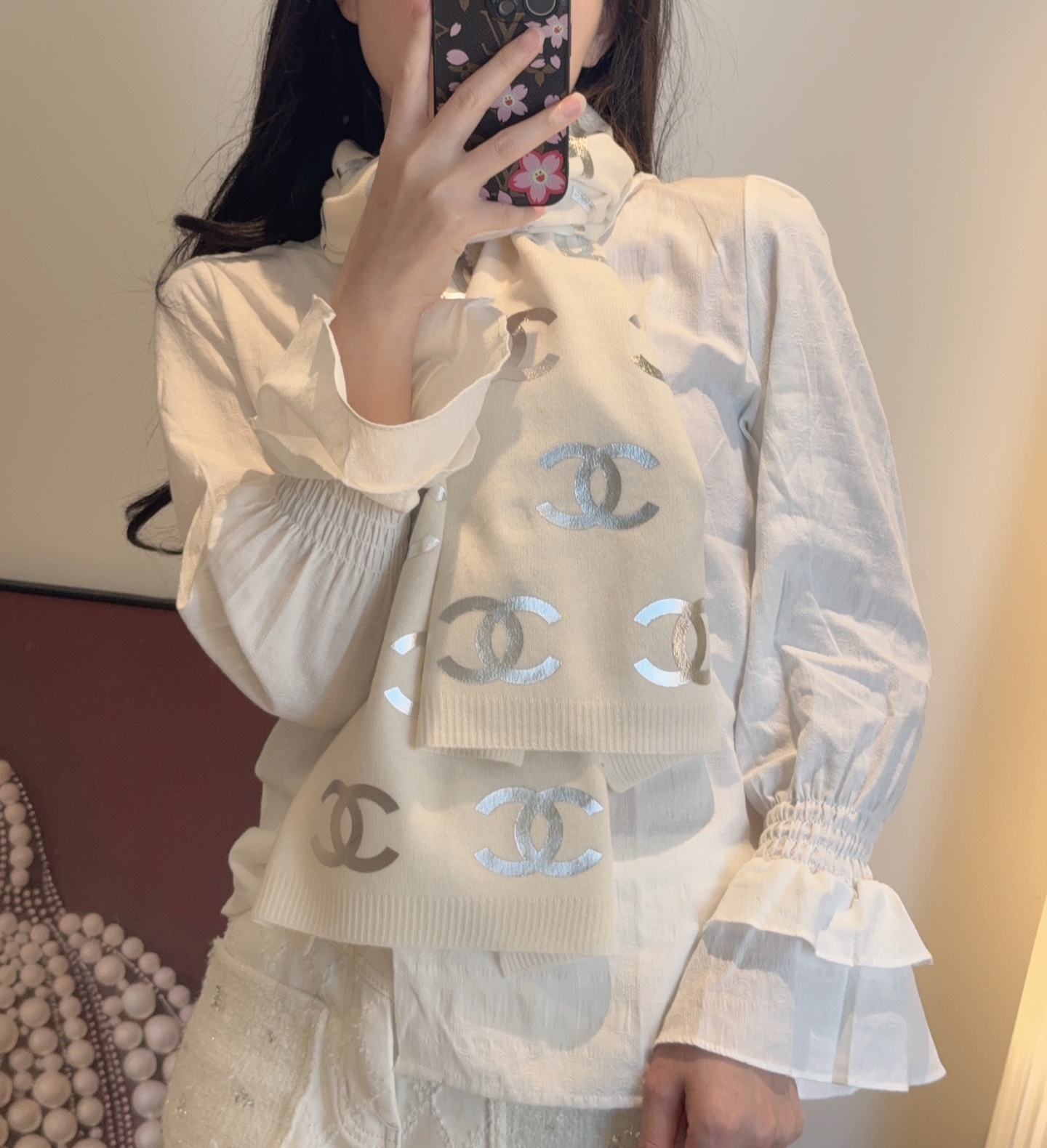 👑👑Chanel25秋冬新款针织围巾羊绒针织长巾‼️美翻了[流泪]御用殿堂级极品‼️新款在售 进口纯羊绒针织毛线❗️美丽