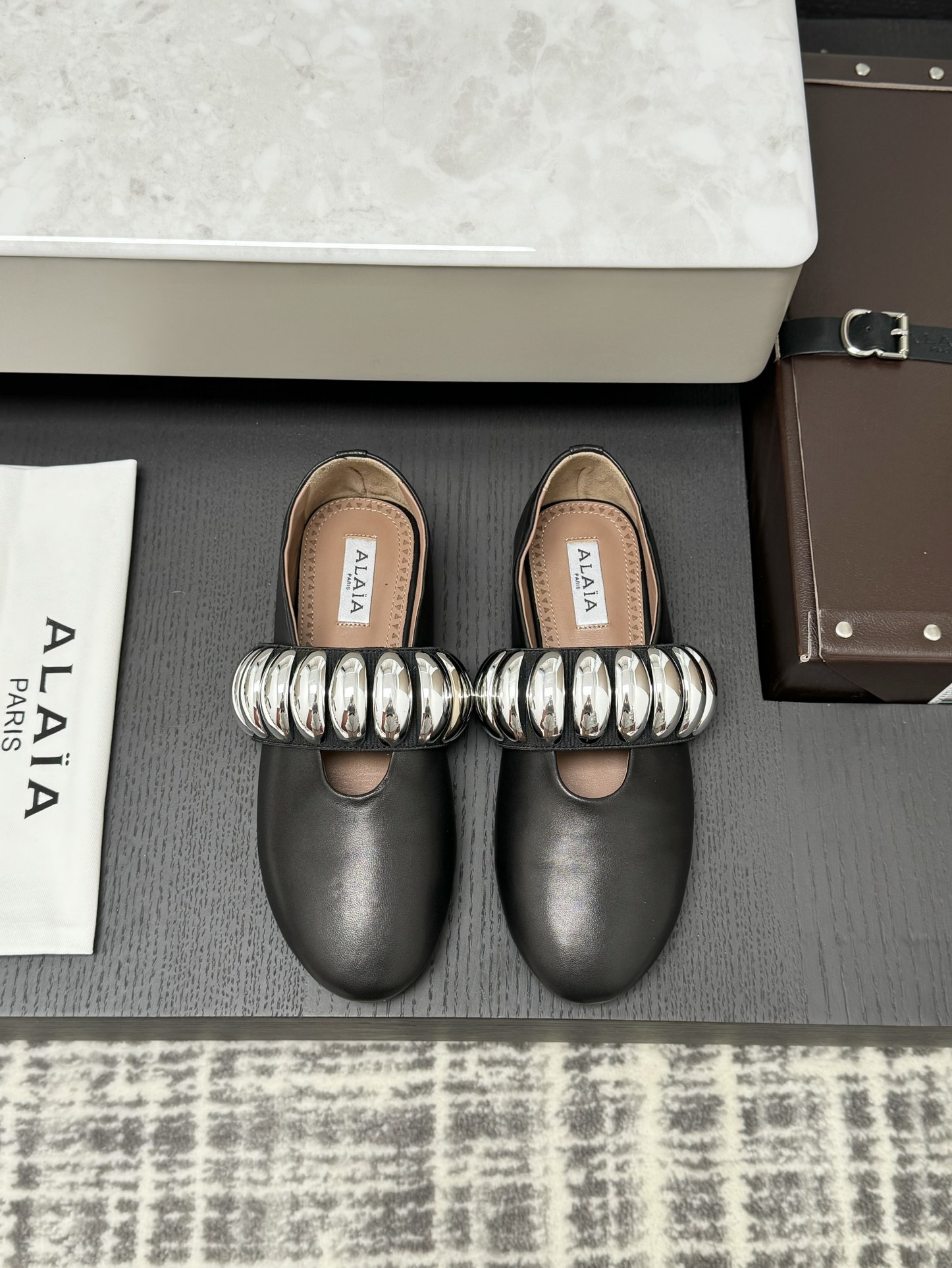 ALAIA TRIBALE 발레리나 슈즈 여성용 편안하고 다재다능한-탑 버전
