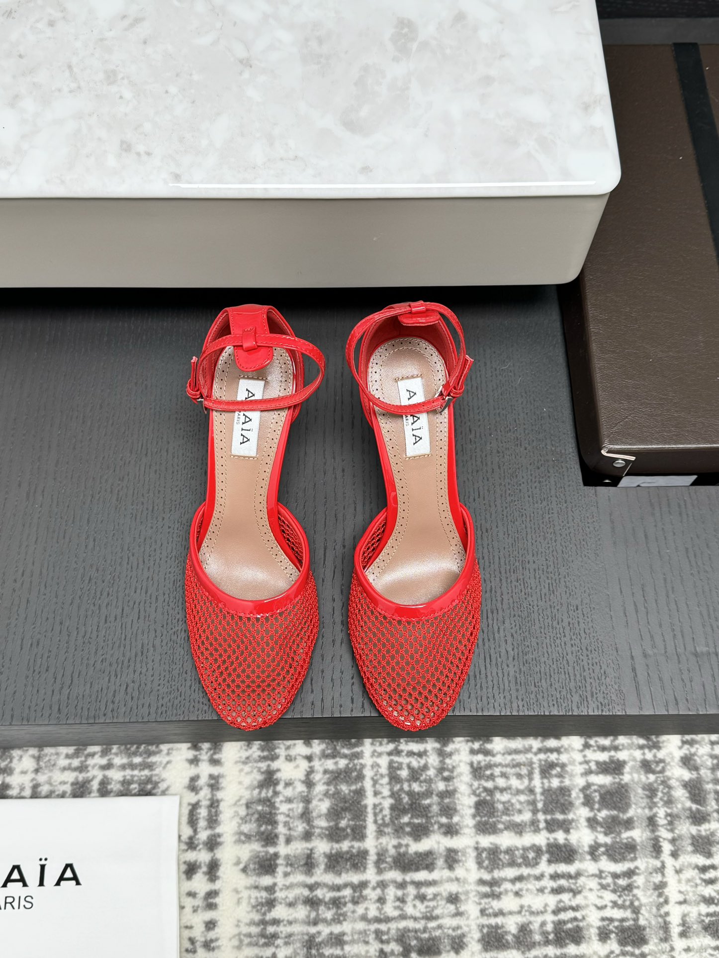 ALAIA mesh hoge hak sandalen dames - verfijnd en elegant - topversie