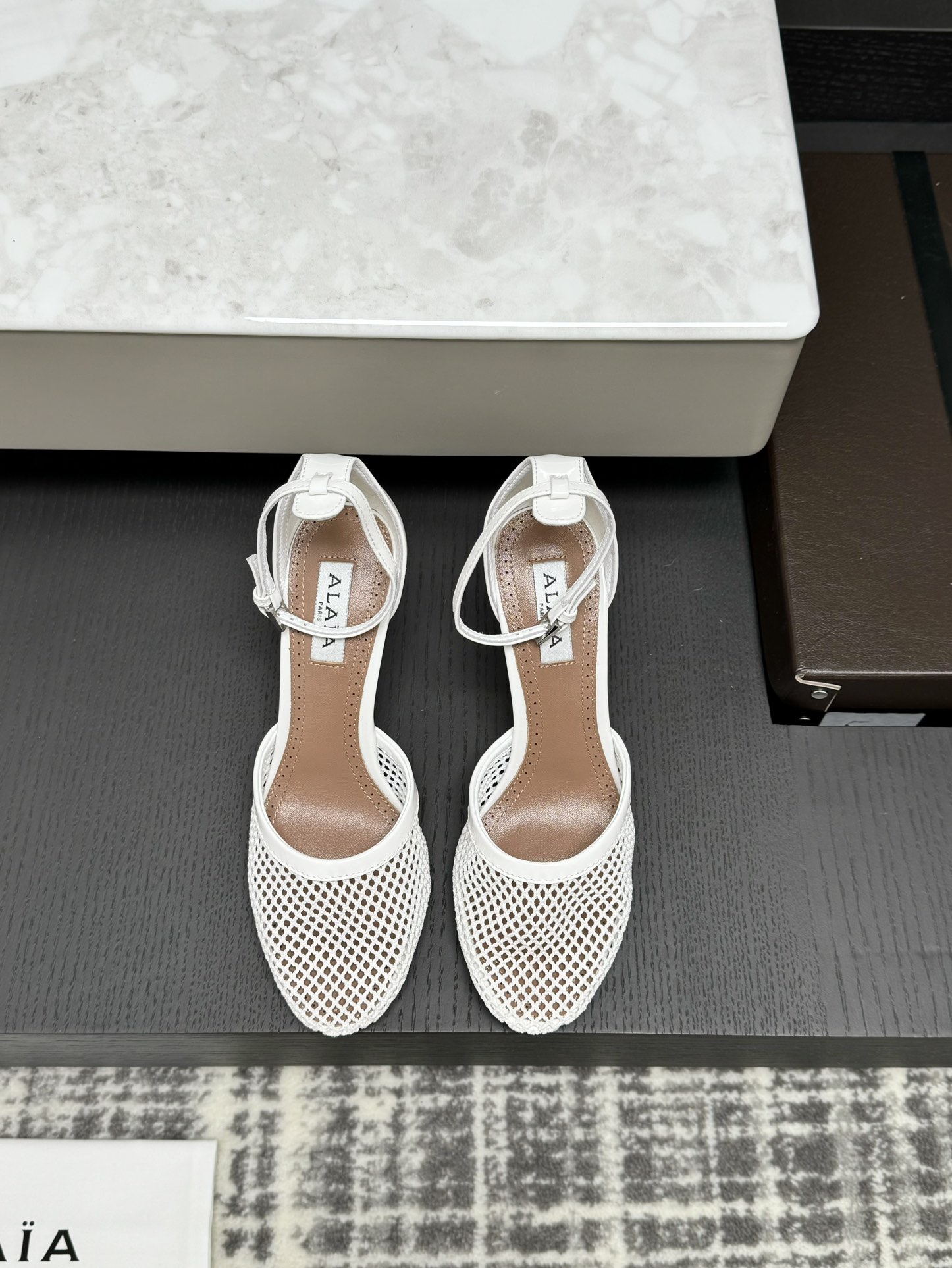 ALAIA mesh hoge hak sandalen dames - verfijnd en elegant - topversie