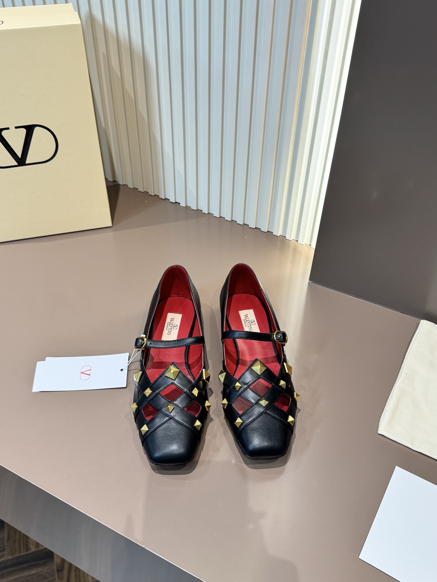 Valentino Rockstud Mary Jane Sandals Leather