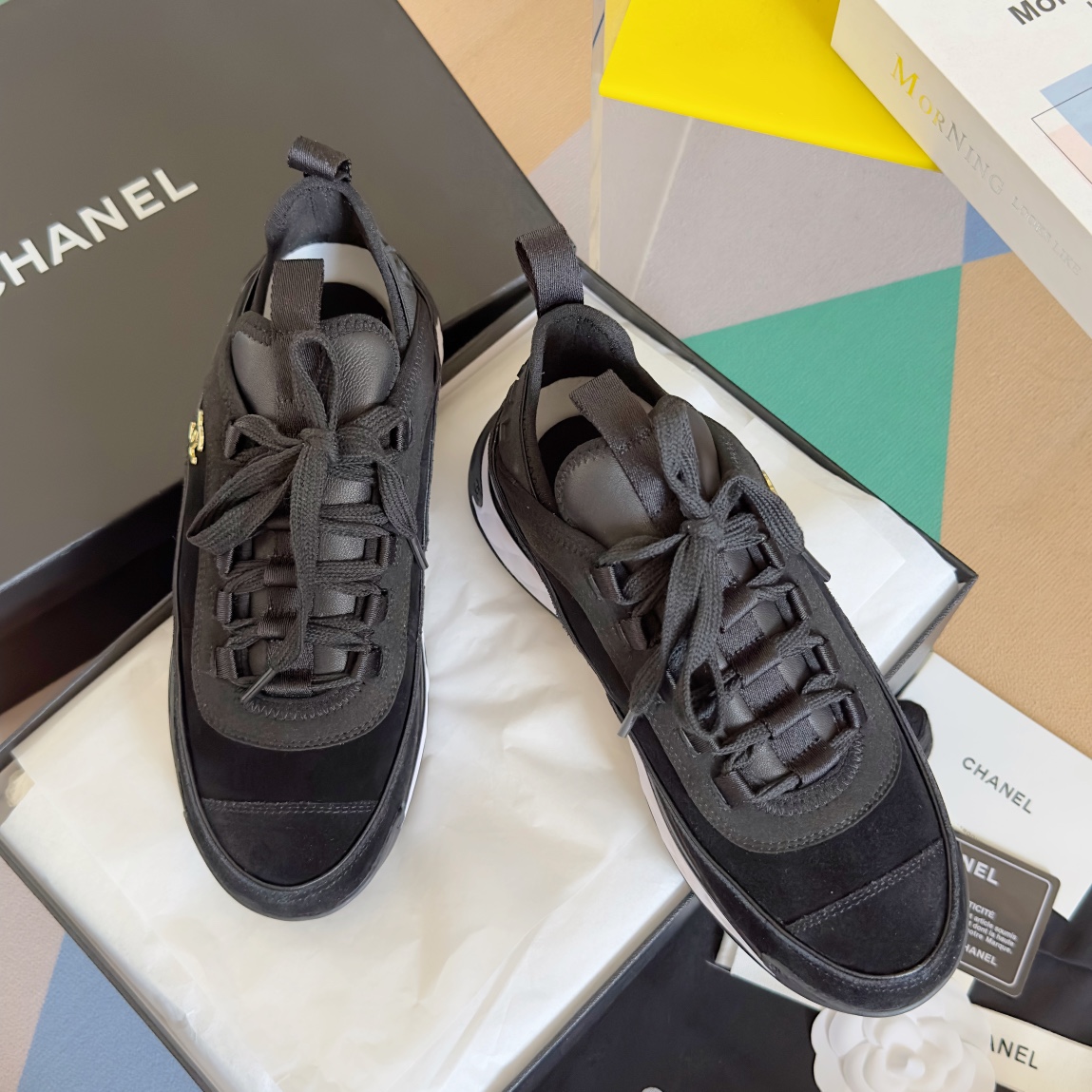 Versión superior: [Última combinación de colores] Chanel Classic Series Diamond Casual Sports Shoes Réplica original 1:…