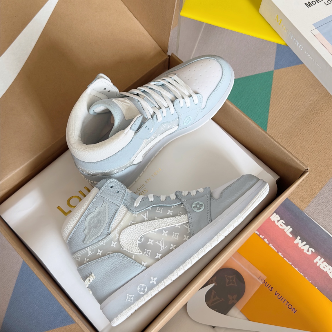 Limited Edition LV x Nike Sneakers with Zirconium Details: Top Version Summary - 图片 4