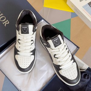 Dior Skateboard Shoes Sneakers Beige Black Grey White Printing Unisex Calfskin Cowhide Rubber TPU Spring Collection Oblique Mid Tops