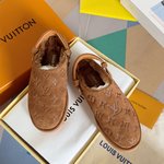 Louis Vuitton Shoes Half Slippers Designer High Replica
 Women Cowhide Rubber Wool