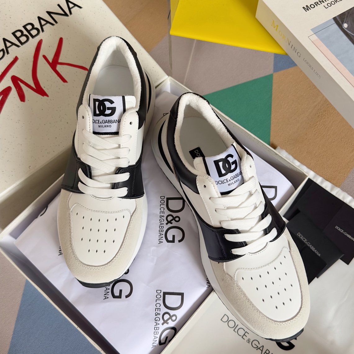 Dolce & Gabbana Shoes Sneakers AAA Replica Designer
 Unisex Men Calfskin Cowhide Nylon PU Rubber TPU Casual