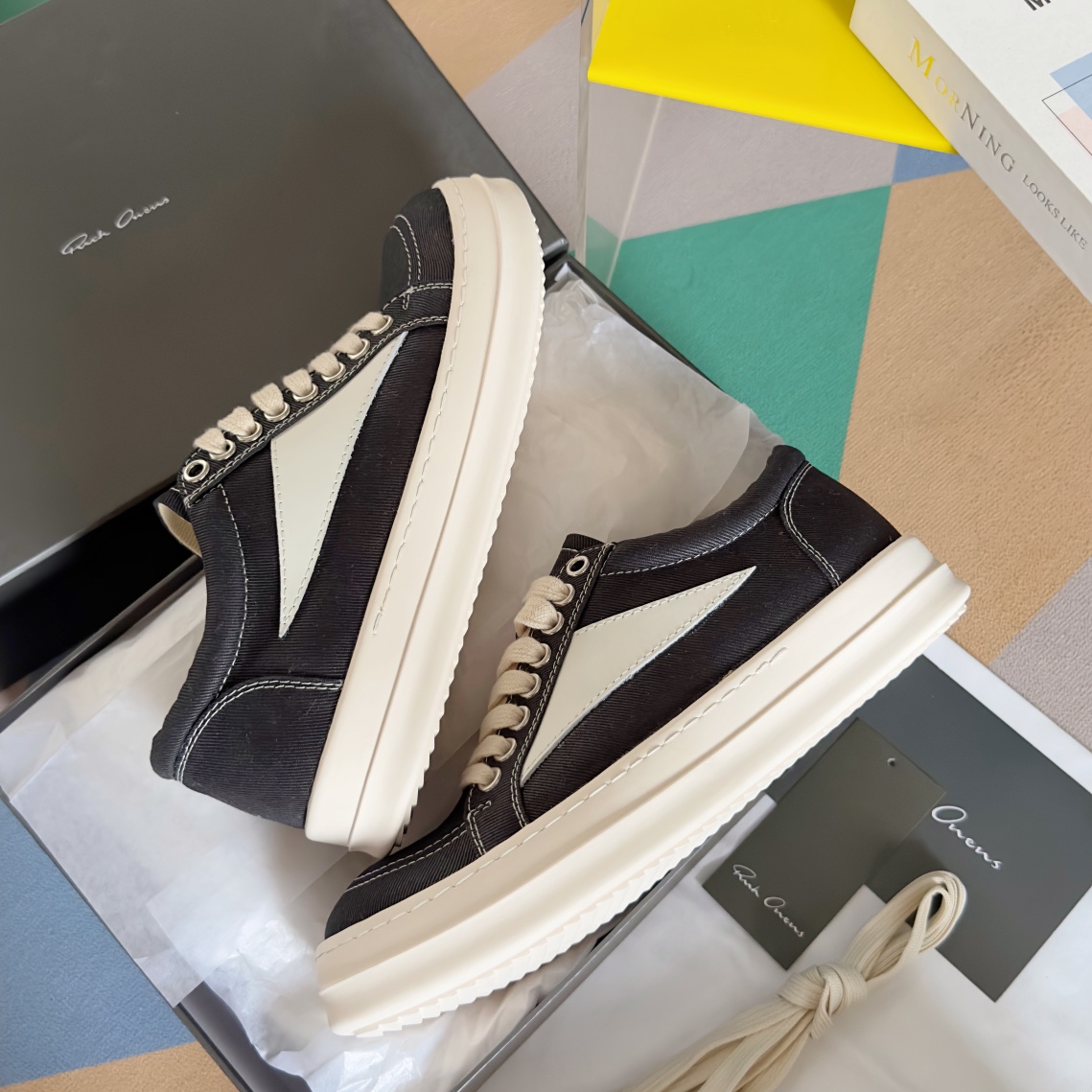 RICK OWENS VANS Collaboration: Luxurious Calfskin Shoes Collection Top Version 650 - 图片 6