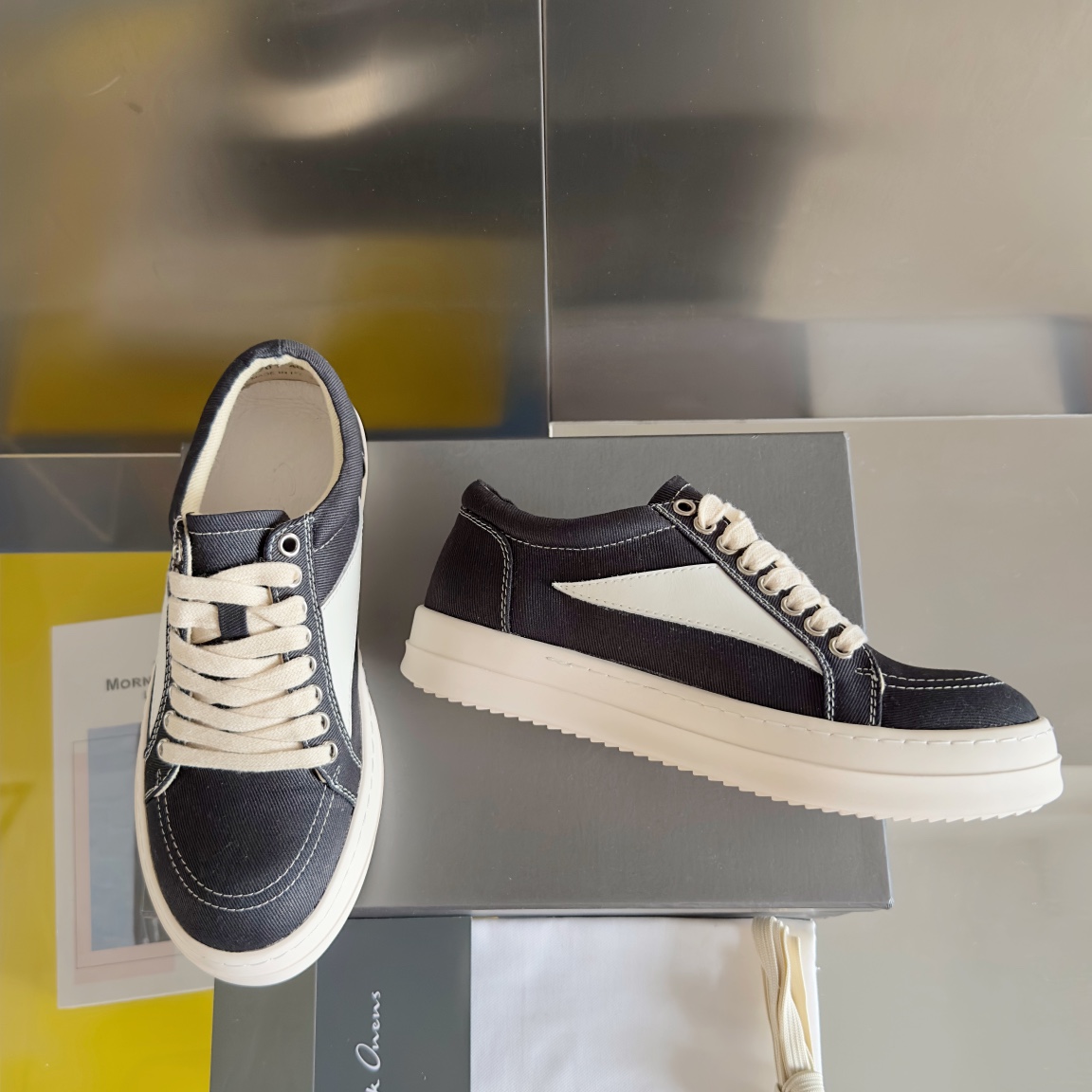 RICK OWENS VANS Collaboration: Luxurious Calfskin Shoes Collection Top Version 650 - 图片 3