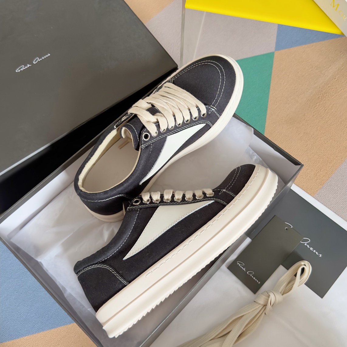 RICK OWENS VANS Collaboration: Luxurious Calfskin Shoes Collection Top Version 650 - 图片 4