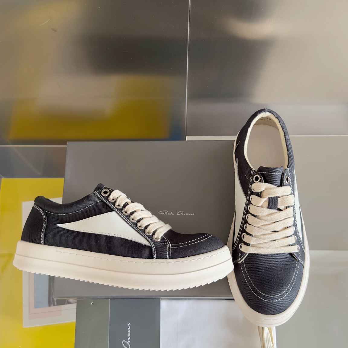 RICK OWENS VANS Collaboration: Luxurious Calfskin Shoes Collection Top Version 650 - 图片 2