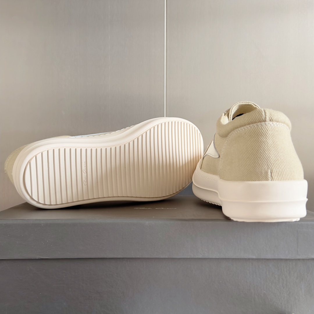 Luxurious Rick Owens Calfskin Vans: Fashionable, Dark, Luxor Shoes Collection - 图片 9