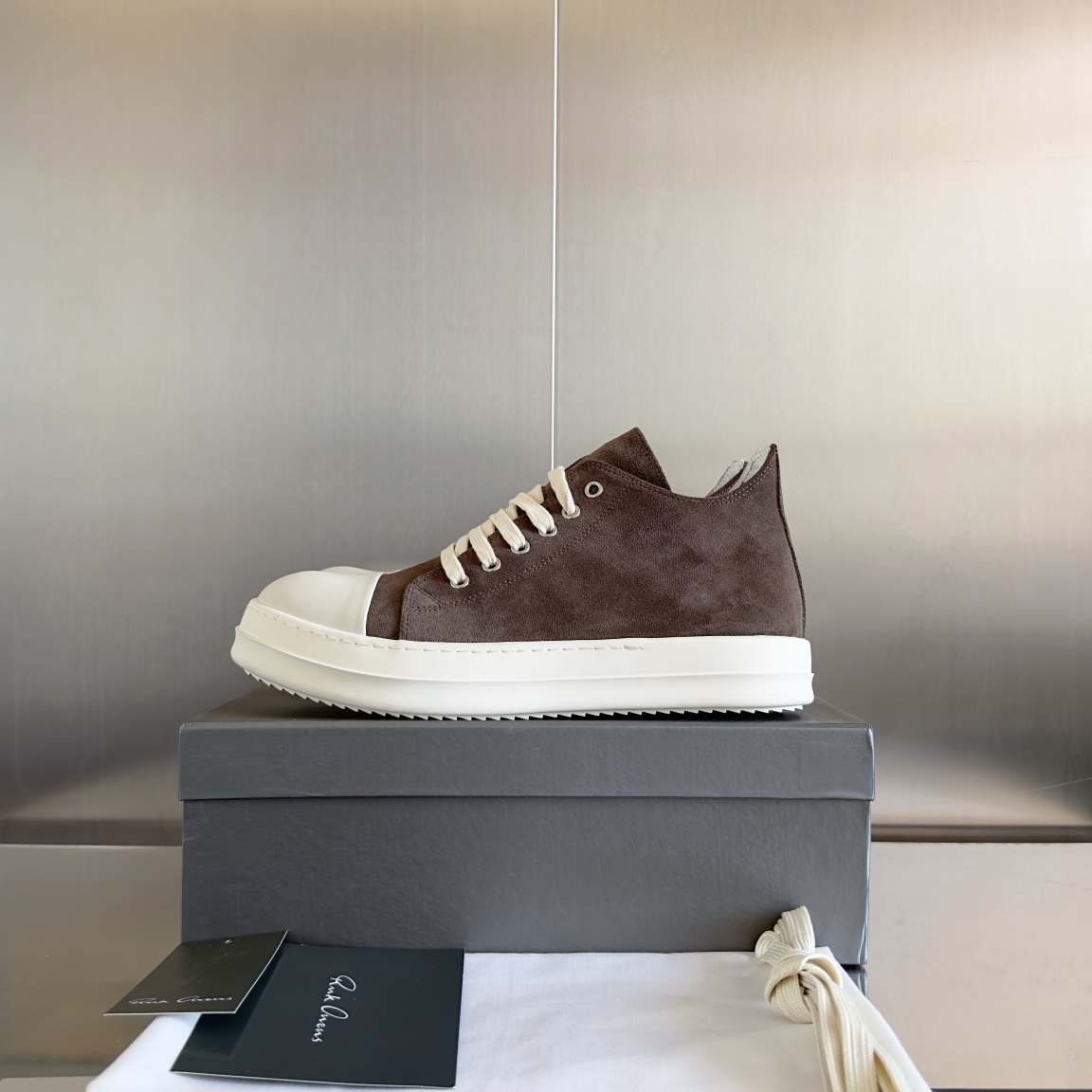 Top Version: Exclusive Zirconium Shoes by RICK OWENS THROUGH VANS – Luxor Collection - 图片 5