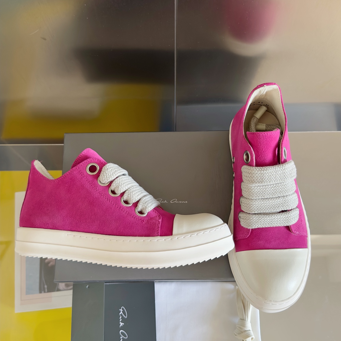 Top Version: Premium Zirconium Tape Shoes by Rick Owens x Vans - 图片 2