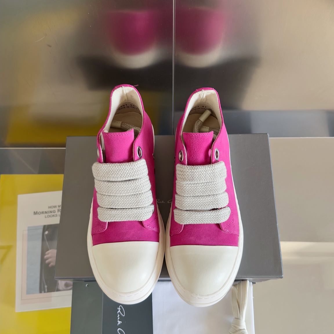 Top Version: Premium Zirconium Tape Shoes by Rick Owens x Vans - 图片 7