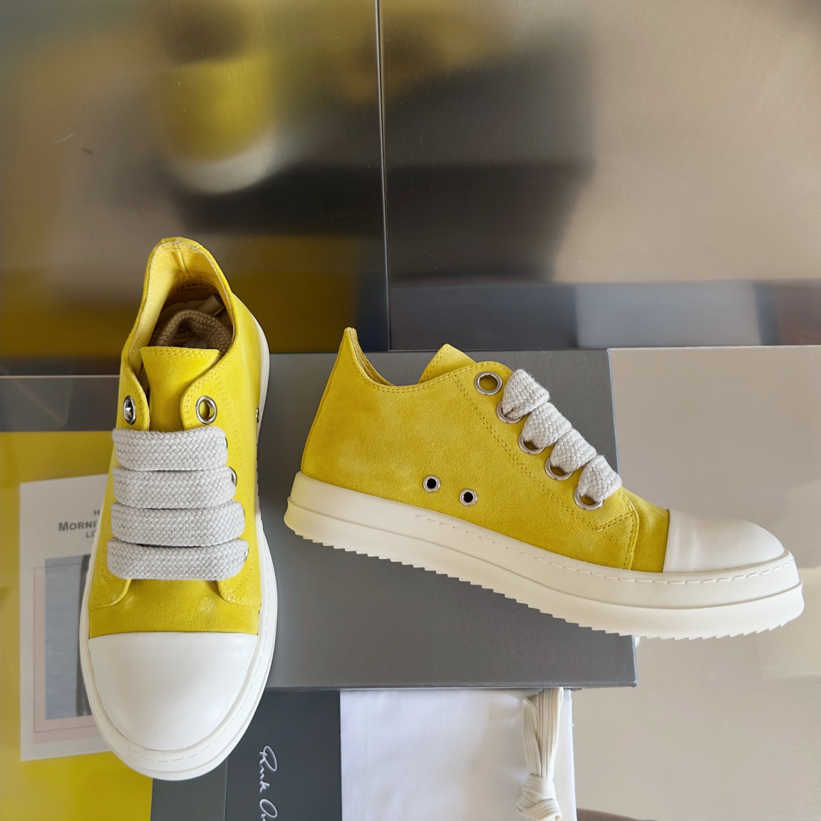 RICK OWENS x VANS Zirconium Tape Shoes: Original Design, Premium Materials, Unique Style - 图片 3
