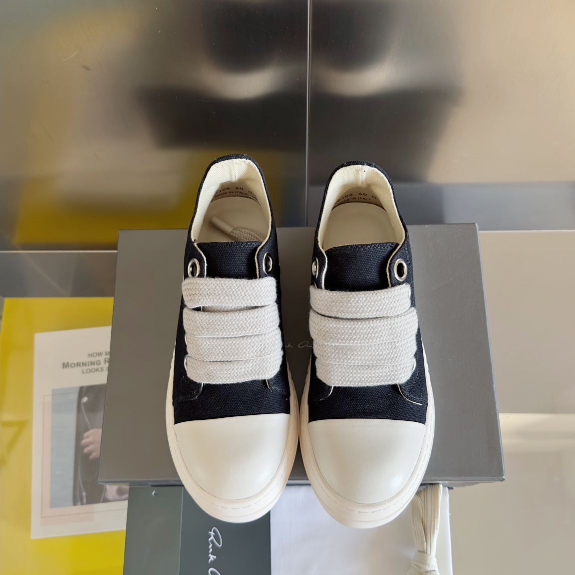 Top Version: Premium Zirconium Tape Shoes by Rick Owens x Vans - 图片 7