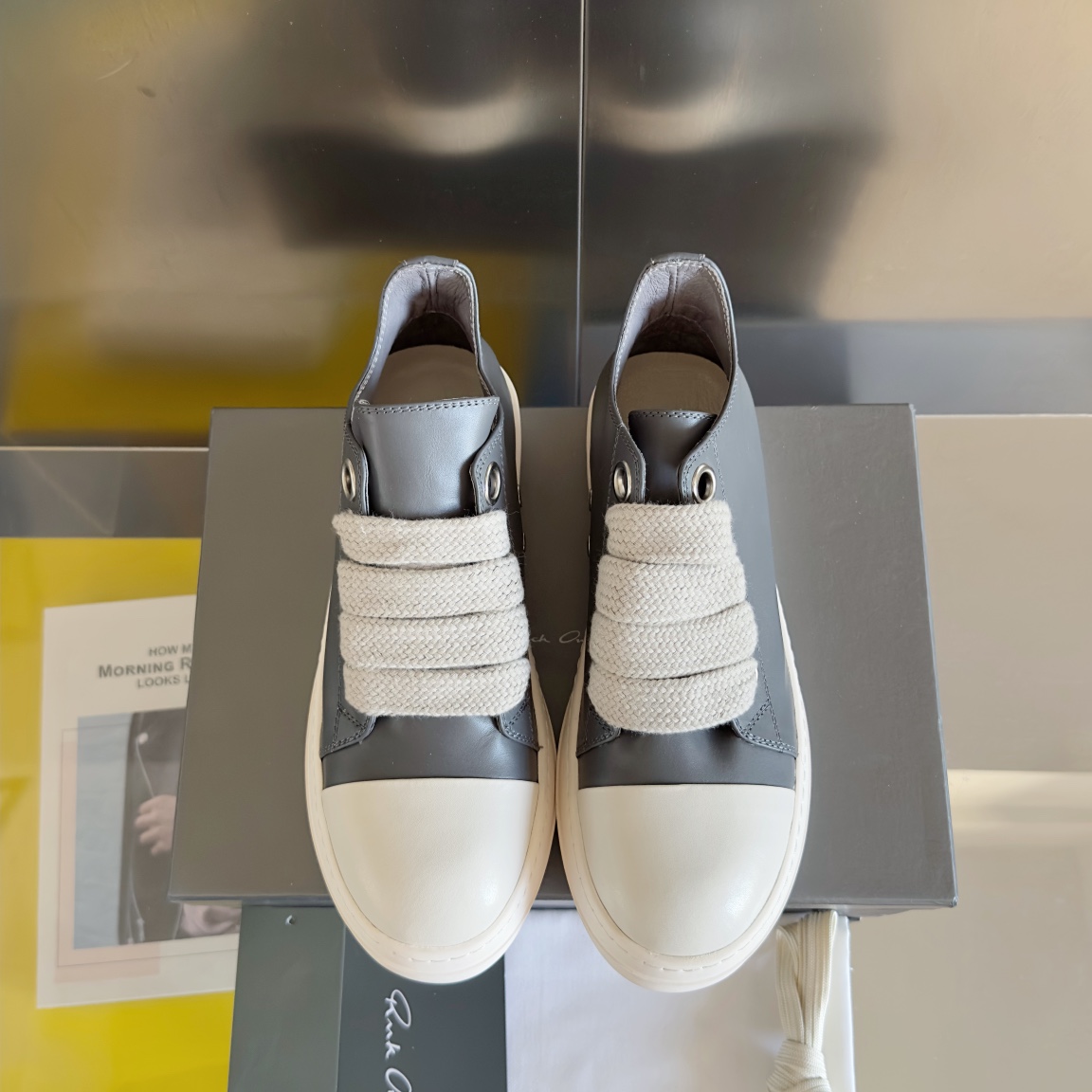 Top Version: Premium Zirconium Tape Shoes by Rick Owens x Vans - 图片 7