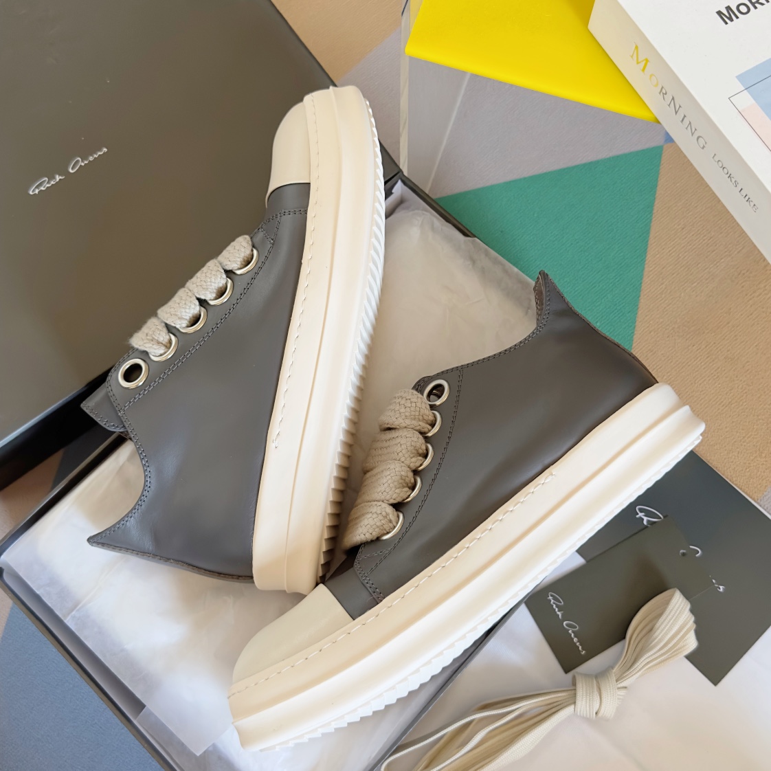 Top Version: Premium Zirconium Tape Shoes by Rick Owens x Vans - 图片 6