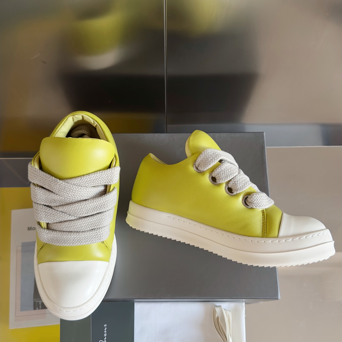 Top Version: RICK OWENS Sneakers with Luxe Materials, Unique Design, and Comfortable Fit - 图片 3