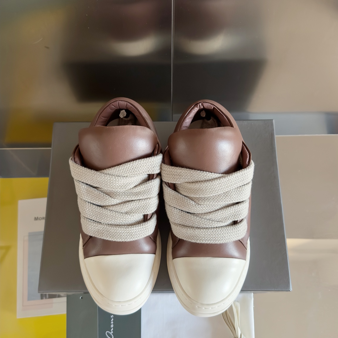 RICK OWENS JUMBO LACE Sneakers: Luxurious, Stylish, Comfortable, Original Leather, Unique Design - 图片 7