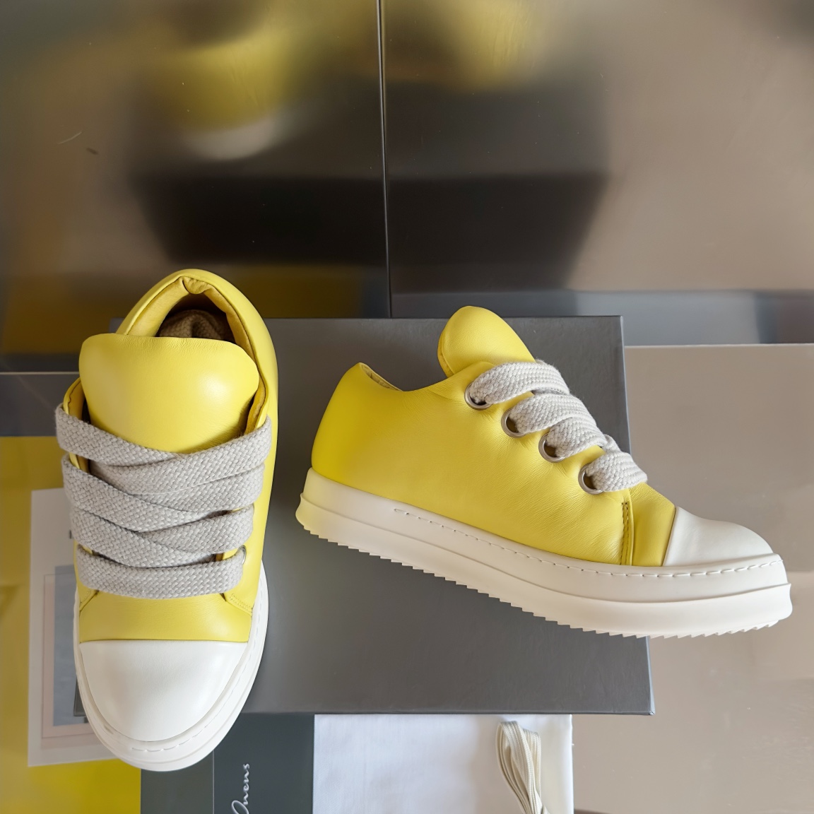 RICK OWENS JUMBO LACE Sneakers: Luxe, Sporty, Unique Design, Comfortable Fit - 图片 3