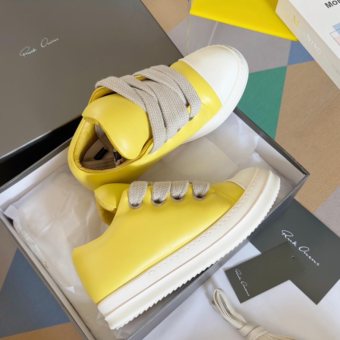 RICK OWENS JUMBO LACE Sneakers: Luxe, Sporty, Unique Design, Comfortable Fit - 图片 4
