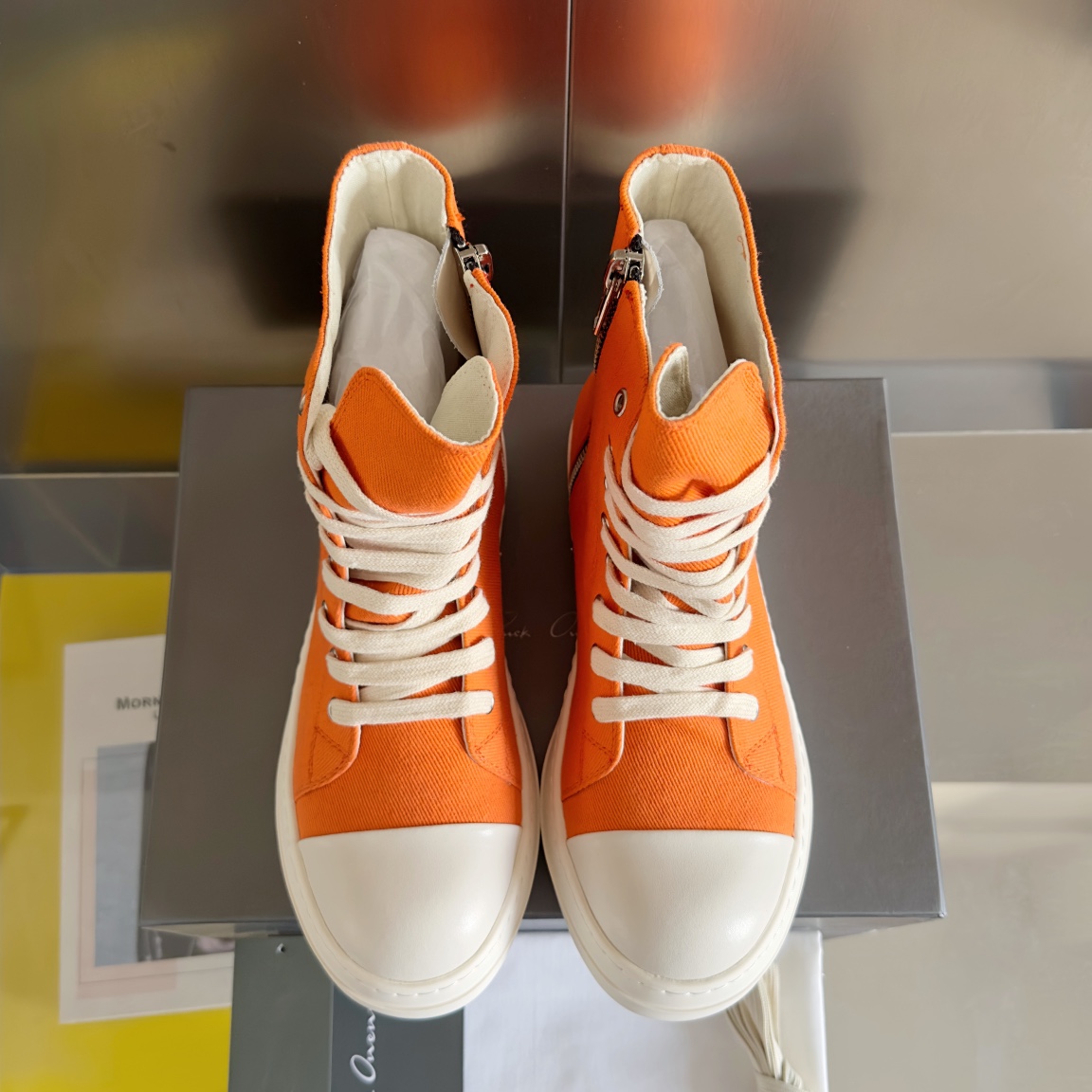 Rick Owens Skor Toppversion: modell av tygtunn rem — photo 7