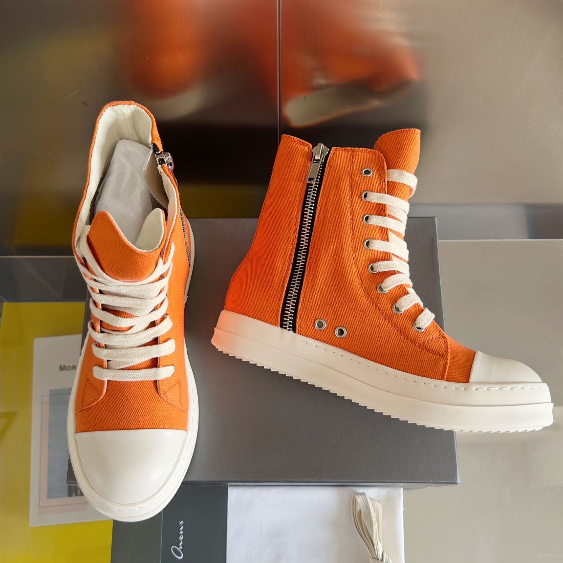 Rick Owens Skor Toppversion: modell av tygtunn rem — photo 3