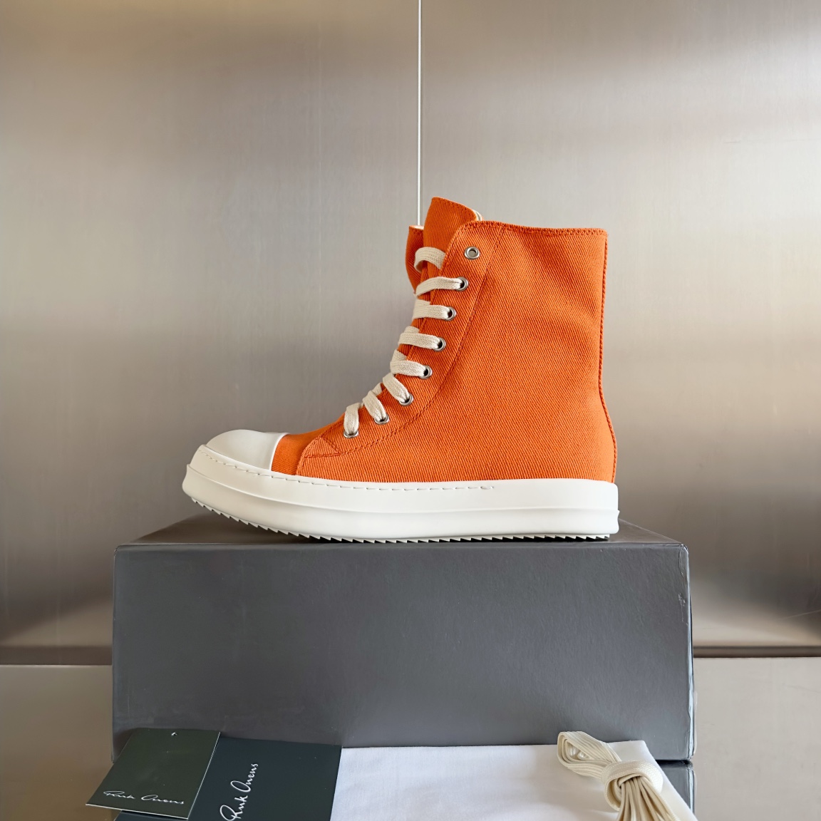 Rick Owens Skor Toppversion: modell av tygtunn rem — photo 5