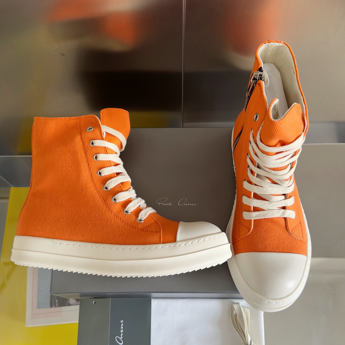 Rick Owens Skor Toppversion: modell av tygtunn rem — photo 2
